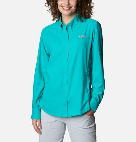 Columbia PFG Tamiami II Shirts Blue For Women's NZ63812 New Zealand